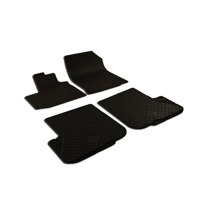 - NOIR TAPIS DE SOL EN CAOUTCHOUC COMPATIBLE AVEC DACIA LODGY 2013- prés