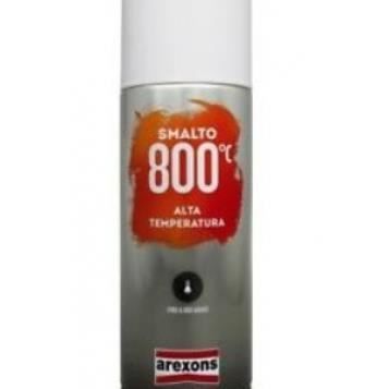 Bombe de peinture haute temperature 800°C Noir - 400ml AREXONS