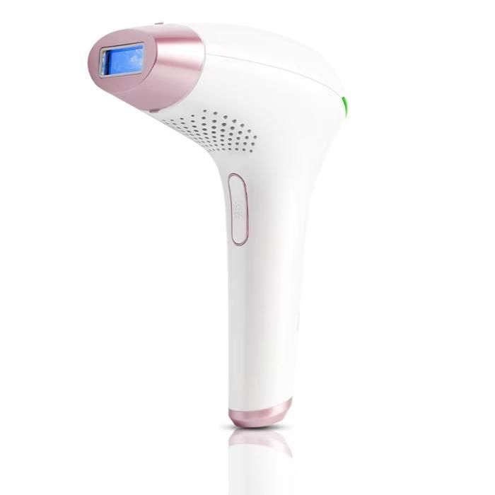 épilation lumière pulsée definitive KB1819 visage corps maillot aisselle 500 000 flashes blanc rose