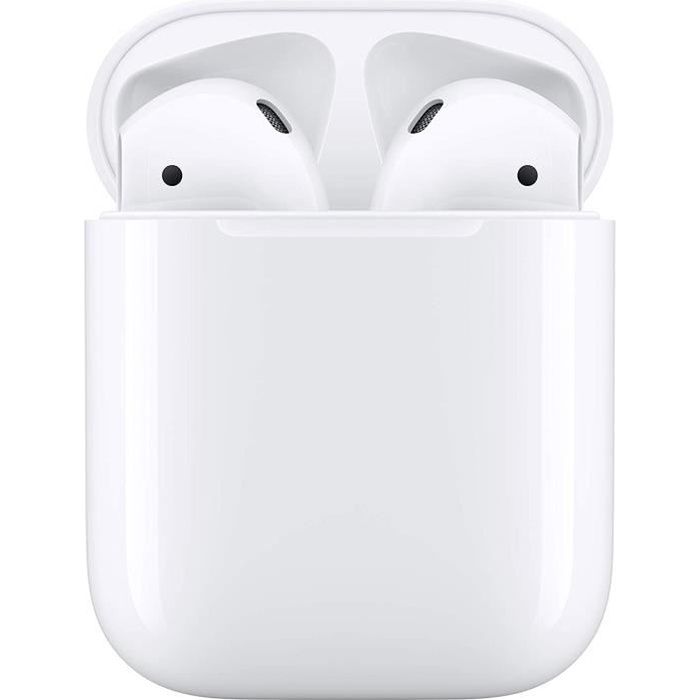 APPLE Écouteurs sans fil AirPods 2 - Boîtier de charge filaire