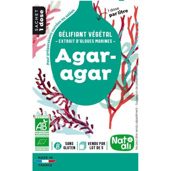 Agar agar bio sachets 5x4gr