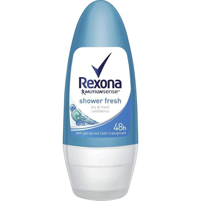 Rexona Shower Fresh Lot de 6 déodorants roll-on Femme 50 ml