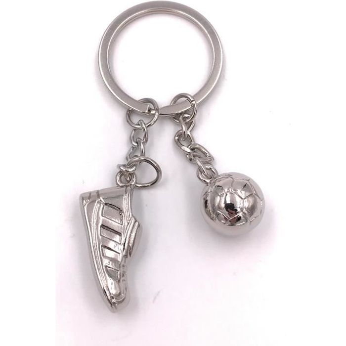 Onwomania porte-clés football chaussure de football joueur de sport pendentif en métal charme