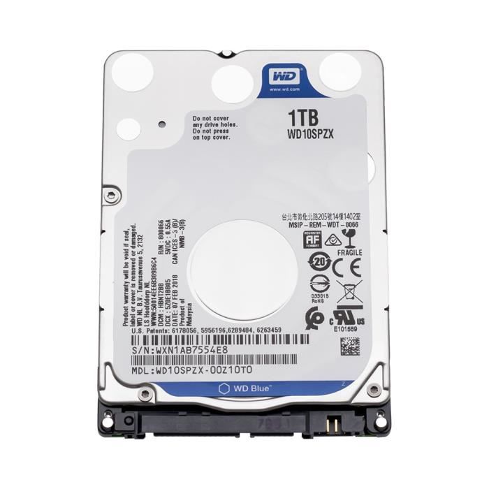 WD Western Digital Blue 1 To hdd 2.5 SATA WD10SPZX disco duro ordinateur portable Disque dur Sabit interne Disque dur interne pour o