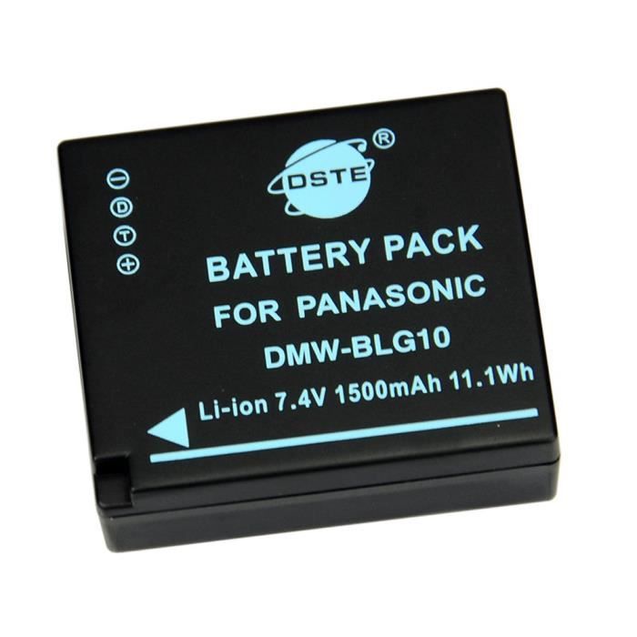 DSTE Rechange Batterie pour Panasonic DMW-BLG10 LUMIX DMC-GF3 DMC-GF5 DMC-GF6 DMC-GX7