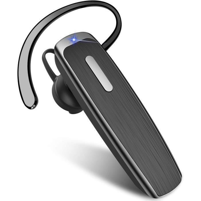 Bluetooth Oreillette, Écouteur sans Fil Bluetooth 5.0 Oreillette Main Libre à Réduction de Bruit pour iPhone Samsung HTC Sony iPad