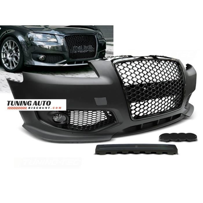 Pare-choc avant Audi A3, 06.05-04.08 rs style noir ( 26584 )