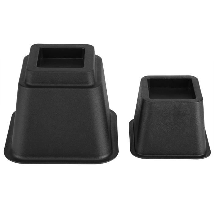Rehausseurs de Canapé/Lit, 8Pcs Rehausseur Pieds de Lit Supporte Jusqu'à 1200 Livres Lift Rehausseurs de Meuble en Plastique