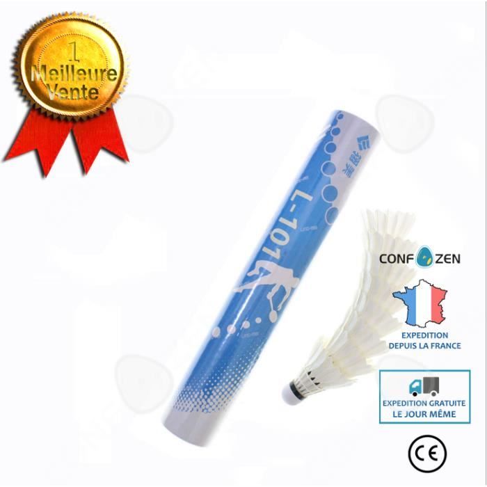 CONFO® Seau bleu résistant à l'hiver pour jouer au badminton en plumes d'oie