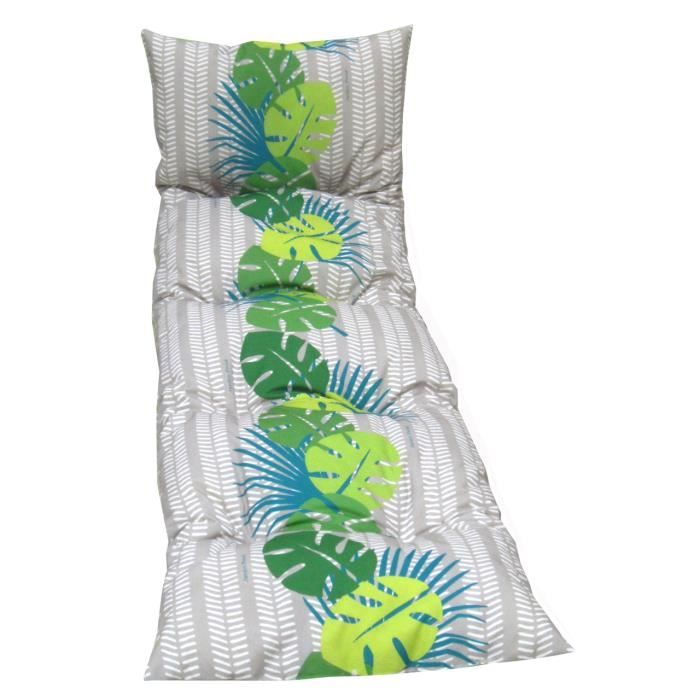 Coussin floconné pour bain de soleil ANTILLE