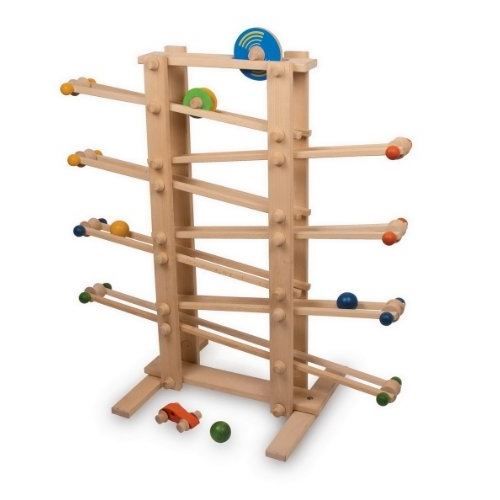 CIRCUIT À BILLES TOBOGGAN EN BOIS GÉANT
