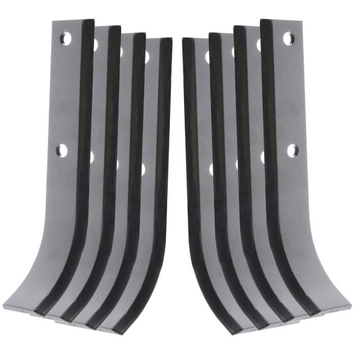 Outils couteaux de fraises type bineur large Ø 360 mm L 225 mm quatre paires : gauche/droite