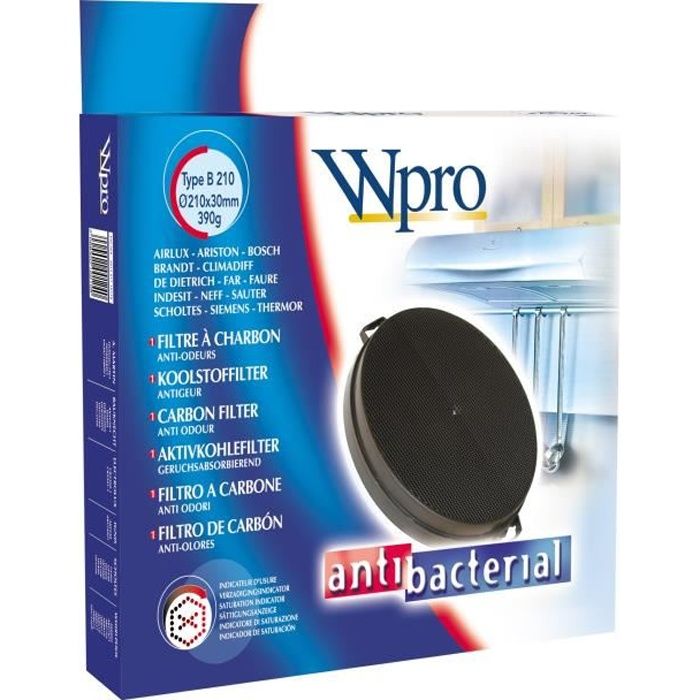 WPRO Filtre pour hotte FAC539