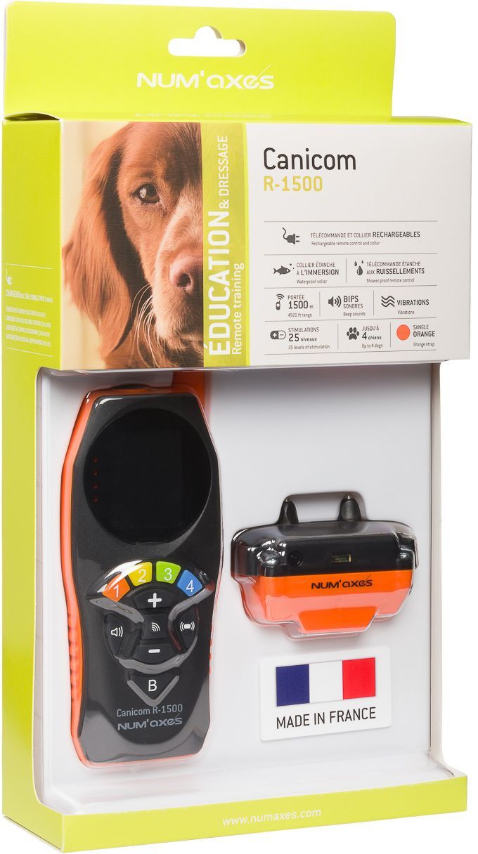 Meilleurs prix pour Canicom R-1500 - ENSEMBLE DE DRESSAGE POUR CHIEN RECHARGEABLE NUM'AXES