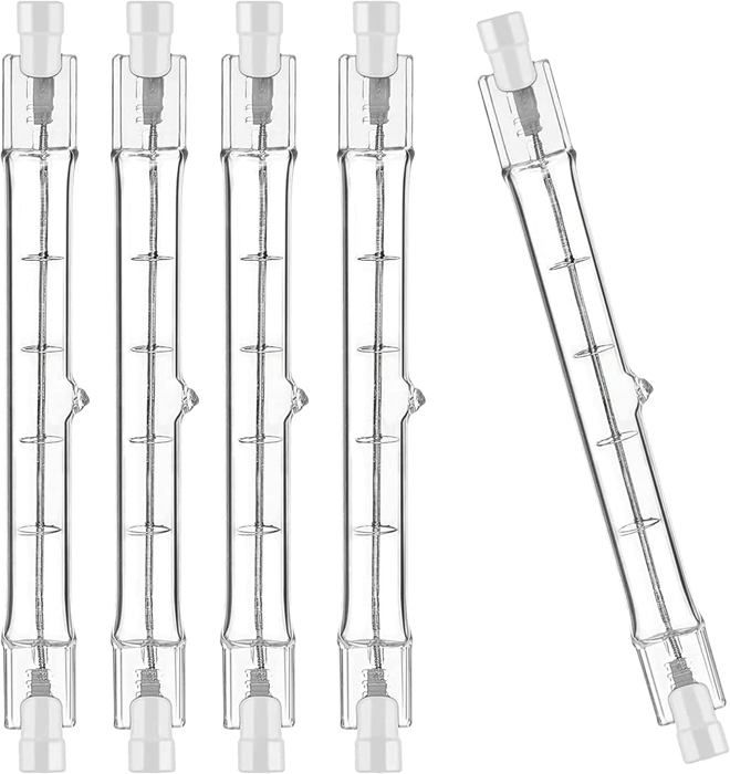 Pack de 5 ampoule halogène R7S 118mm 100W 230V ampoule halogène R7S lampe à tige halogène à intensité variable