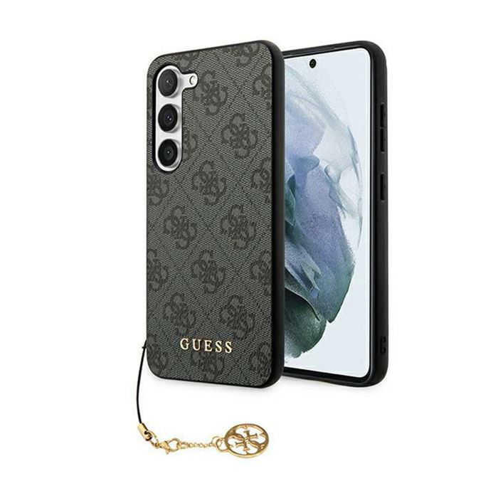 Coque de téléphone - Guess - 4G Charms - Samsung Galaxy A35 5G - Noir - Souple - Protection chocs