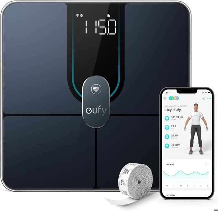 Balance Connectée - EUFY - P2 Pro - 16 Mesures - Mode Corps Virtuel 3D - Précision 50 g