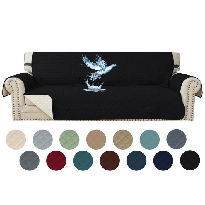 Ystyle Housse Coussin Canapé Imperméable, Universelle Housse Assise Canapé Extensible, Protection Meubles Pour Chien Chat Enfant, Remplacement Coussin Individuel (1 Place, Rose