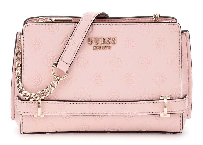 Sac à main - GUESS - Zarela Mini Top Zip Crossbody XS - Rose - 100% polyuréthane - 20x125x4 cm