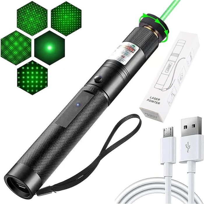 Pointeur Laser Vert Jouets Interactifs pour Chats Et Chiens Jouets éLectriques Intelligents pour Les Exercices de Formation (1PC)