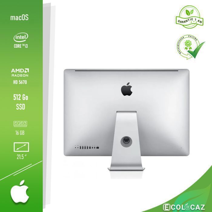 Acheter iMAC A1311 emc 2389 - 21.5 - Intel core i3-550 - 256Go SSD - AMD Radeon HD 4670 Reconditionné - 299,00 € iMAC A1311 emc 2389 - 21.5 - Intel core i3-550 - 256Go SSD - AMD Radeon HD 4670 Reconditionné - N/A (ce n'est pas une marque, mais plut reconditionné disponible sur Cdiscount Seconde Vie