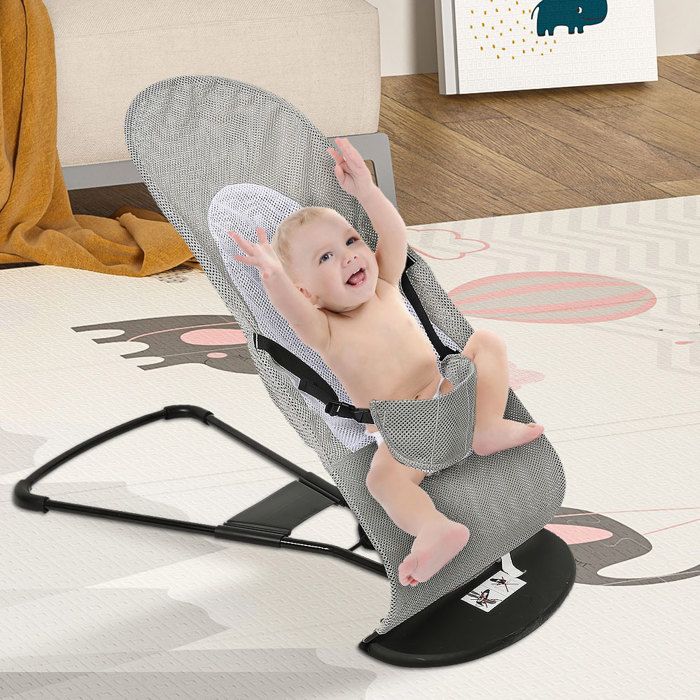 Transat Bébé pliable-MENGDA-Transat Évolutif-pour Bébé de la Naissance à 18