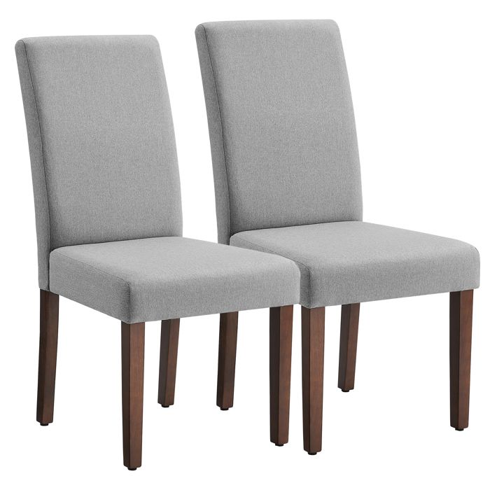 Chaises de Salle à Manger - VASAGLE - Lot de 2 - Dossier Haut - Assise Épaisse - Gris Tourterelle