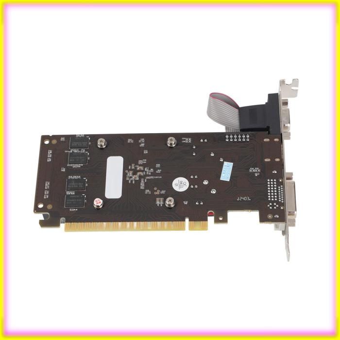 Carte Graphique GT610 1 Go DDR3 - Parfaite Pour PC Bureau, Jeux Légers Et Multimédia - 7