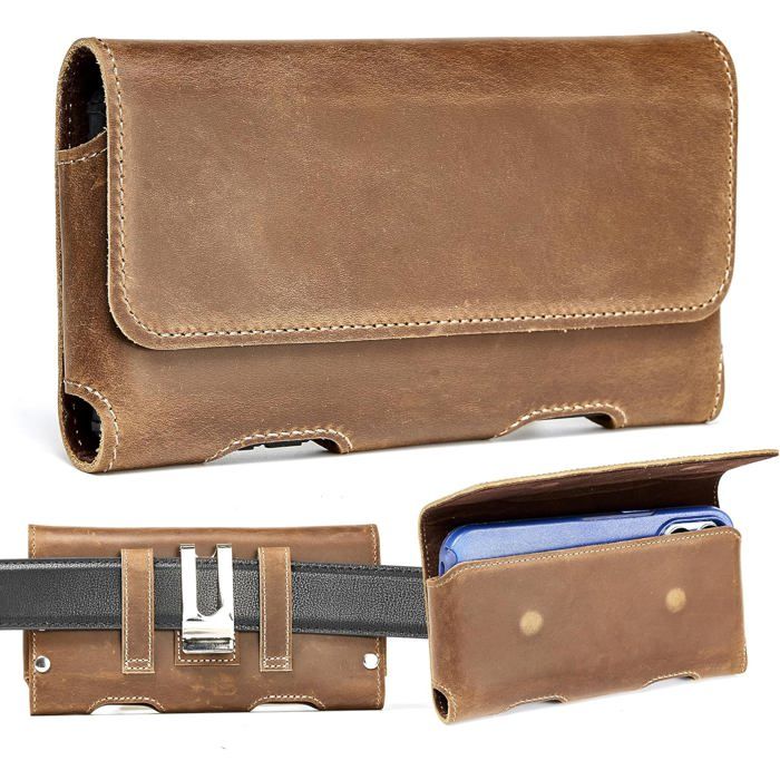 Étui à Clip De Ceinture Horizontal MQLSAERI Pour Téléphones 5.8 à 6.67 Pouces - Protection Robuste Avec Porte-stylo