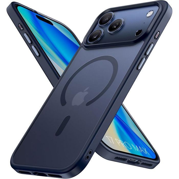 Étui Téléphone IPhone 17 Pro Avec Bandeoulière Amovible - Coque En Silicone Souple Antichoc - Protection Écran & Caméra - Couleur Orange