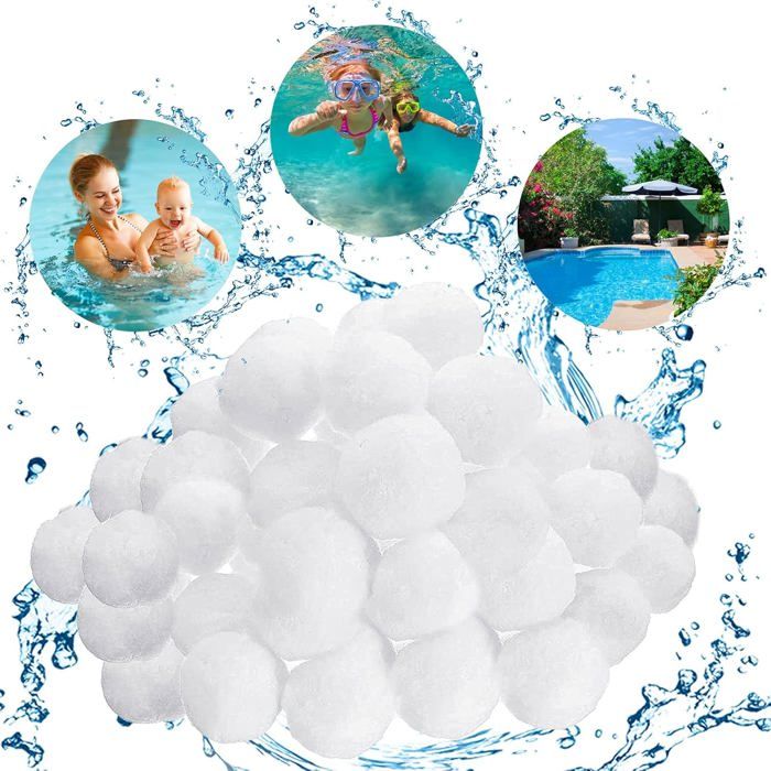 Balle filtrante piscine remplace sable 18kg - Réutilisable système filtration