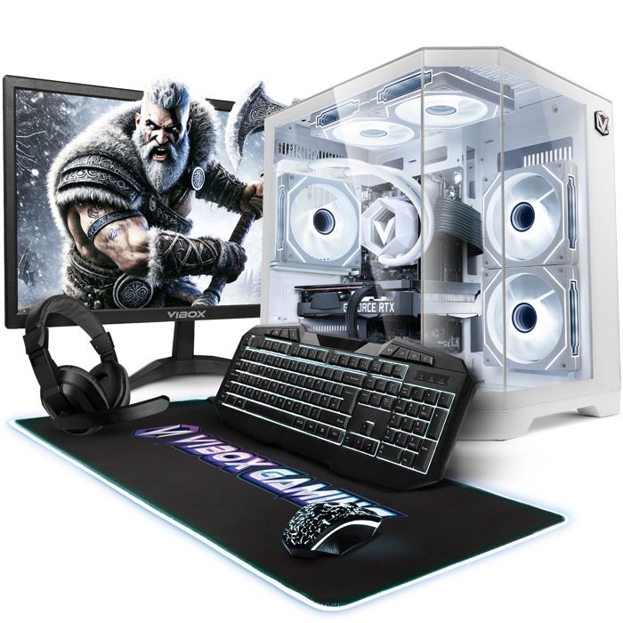 Vibox PC de bureau IV-607 AMD Ryzen 7 5700X 16Go 1To SSD Radeon RX 9060 XT Windows 11 WiFi - vue 2