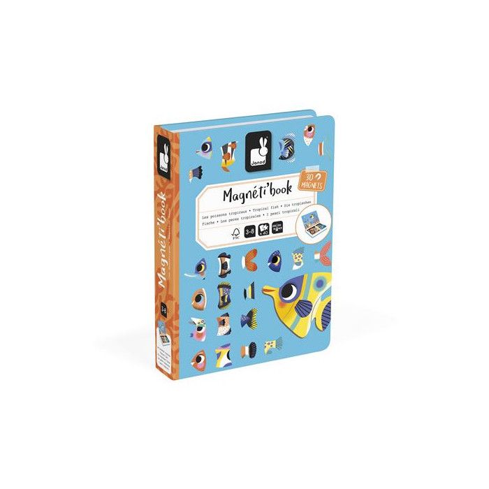 Jeu déveil Janod Magnétibook Poissons tropicaux