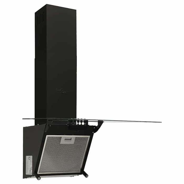 Vidaxl Hotte murale 60 cm et trempé Noir - vue 2