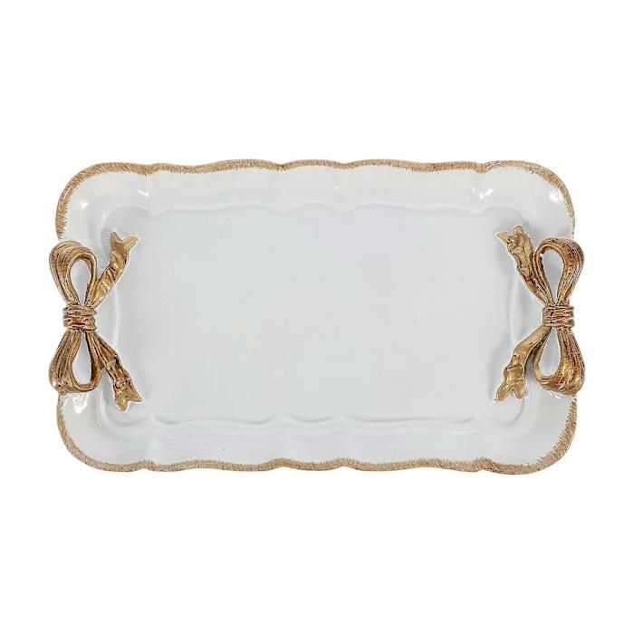 Plateau de service en résine design vintage compact 195 cm plateau décoratif pour fruits et desserts