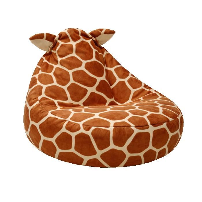 Pouf enfant Girafe – Fauteuil souple décoratif 67 × 58 × 50 cm