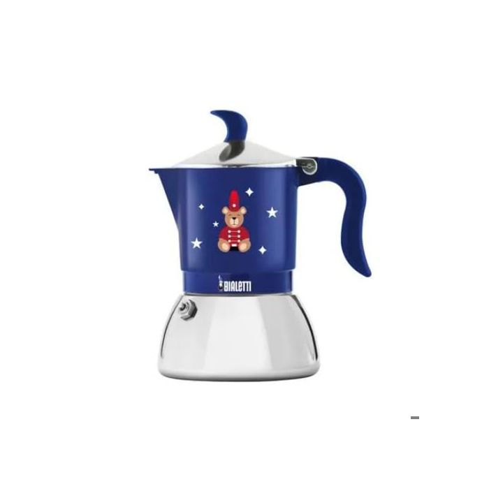 Bialetti Cafetière Moka Pot Fiammetta Induction 2 Cups Bleu - vue 3