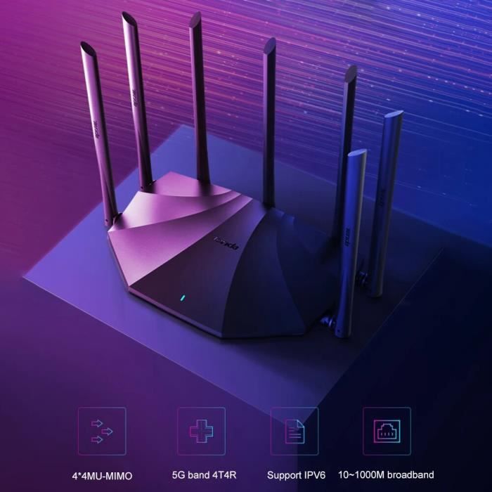 Répéteur sans fil AC23 pour réseau Gigabit, 2100M, 7x6dbi, avec ...