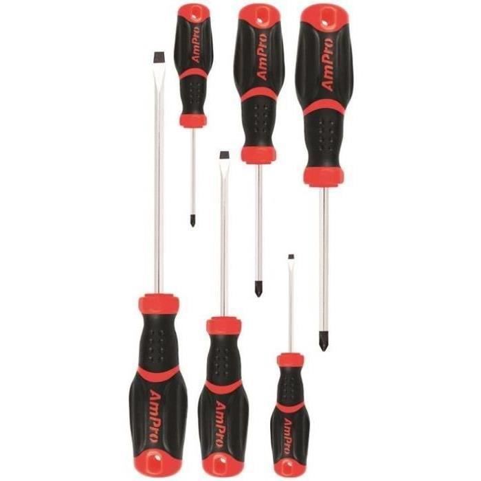 Tournevis comfortgrip coffret de 6p.