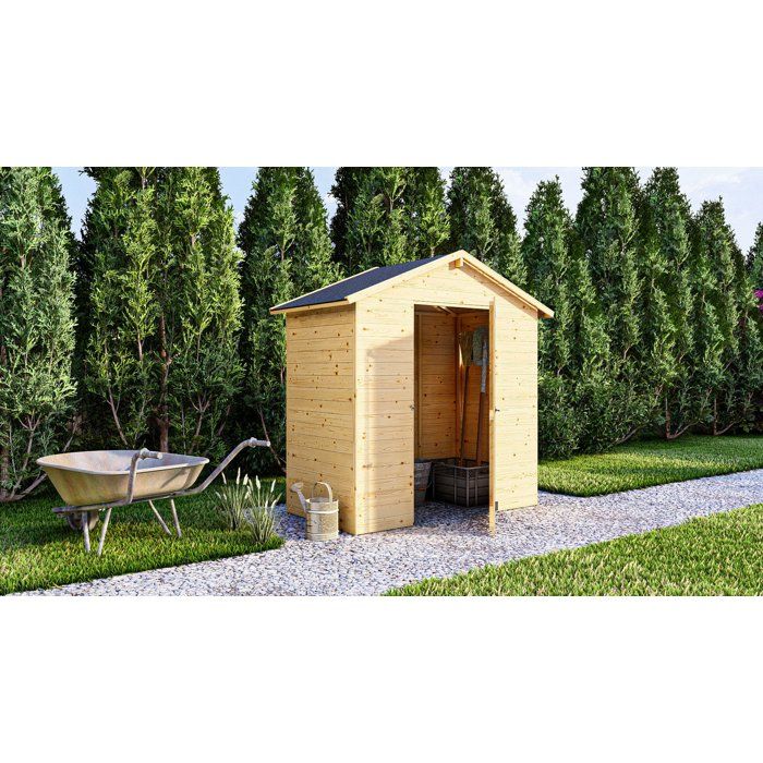 Abri de jardin en bois - Pin brut - 186 m² - Panneaux de 12 mm