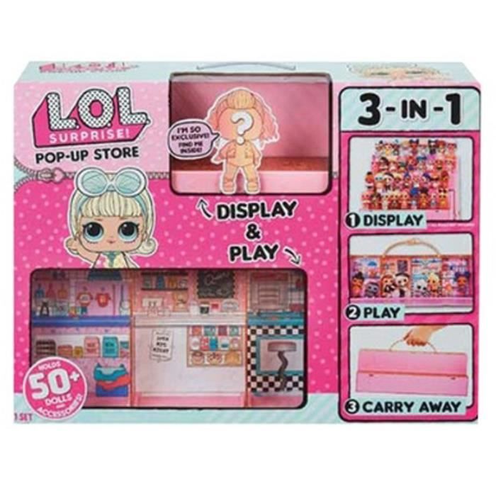 YOUNGSILUP 3 in 1 Afficher jouer transporter TOY L.O.L Surprise Magasin ephemere Doll House 1ea Exclusive LOL DOLL Cdiscount Jeux Jouets