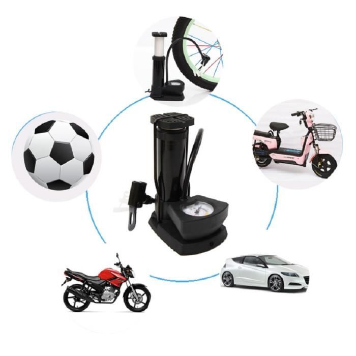 Pompe à Pied, Pompe à Air avec Manomètre 160PSI Portable Mini Pédale De Pied Vélo Vélo De Montagne Pneu Gonfleur De Plancher[893] - Sport