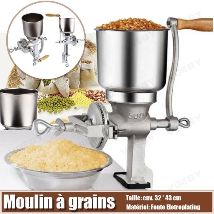 Moulin A Main A Cereales Moulin A Farine Broyeur Manuel Achat Vente Pas Cher