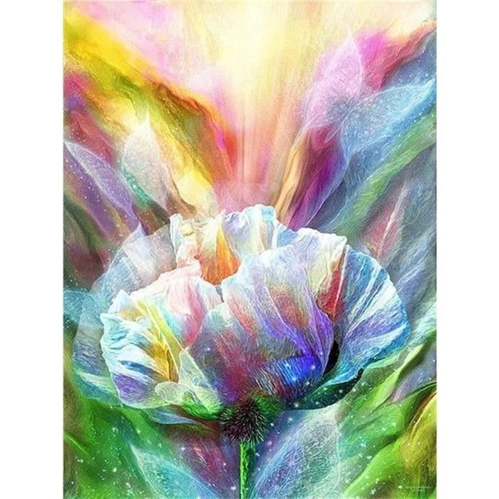 DIY Kits De Peinture Diamant De Fleur Pot 5D Peinture Diamant Kit 30*40CM Diamant Mosaique