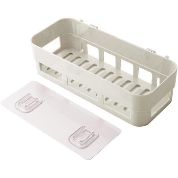 Étagère De Douche à Ventouse Murale - Panier De Rangement D'Angle 23,5x19,2x11 Cm - Salle De Bain, Cuisine - 13