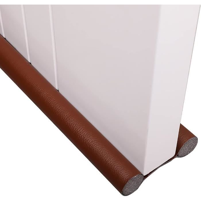 2 Boudins De Porte Isolants 96 Cm - Noir - Anti-froid Et Courant D'air