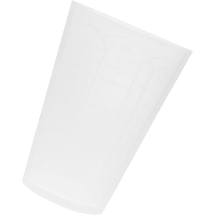6 Pièces Tasses en Silicone Pour Résine,Mesurer en Silicone avec Gradué,500ml/250ml/100ml/10ml Gobelet Doseur en Résine Époxy,pour Moules de Moulage en Résine Époxy Art Craft