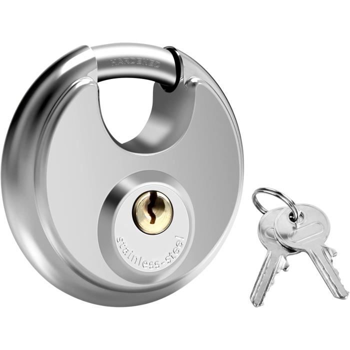Cadenas à Combinaison 4 Chiffres En Acier Inoxydable - 70mm - Pour Portail, Remise, Valise - Anti-intempéries - 8