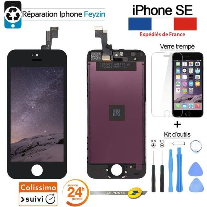Écran LCD Complet Pour IPhone 11 Pro Noir - InCell (Vitre Tactile Intégrée) Sur Châssis + Outils + Vis