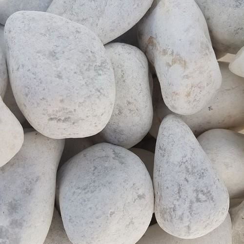 Gravier Decoratif Marbre Blanc Roule 60 100 Mm Achat Vente